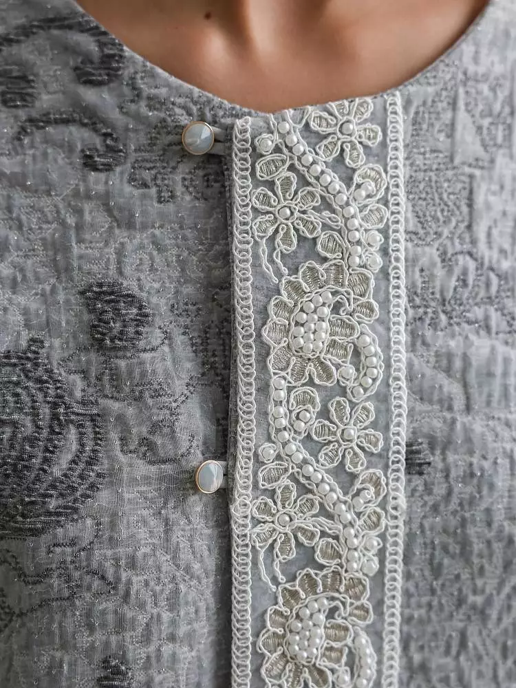 Жакет (L (46RU), серый). Изображение № 5