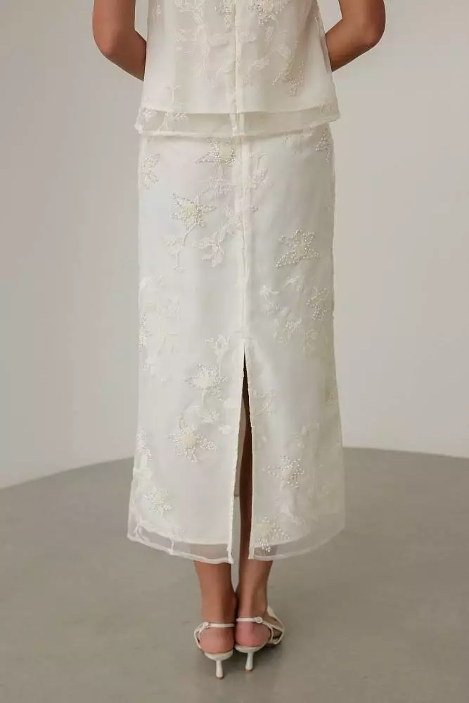 Костюм: топ и юбка (M (44RU), молочный). Изображение № 7