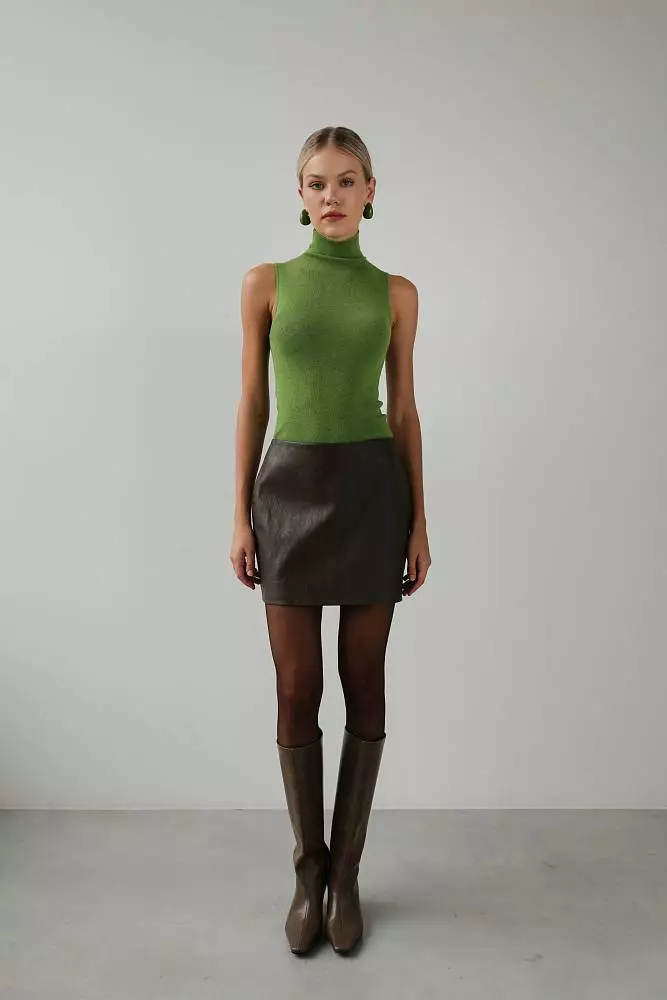 Юбка (M (44RU), серо-коричневый). Изображение № 2