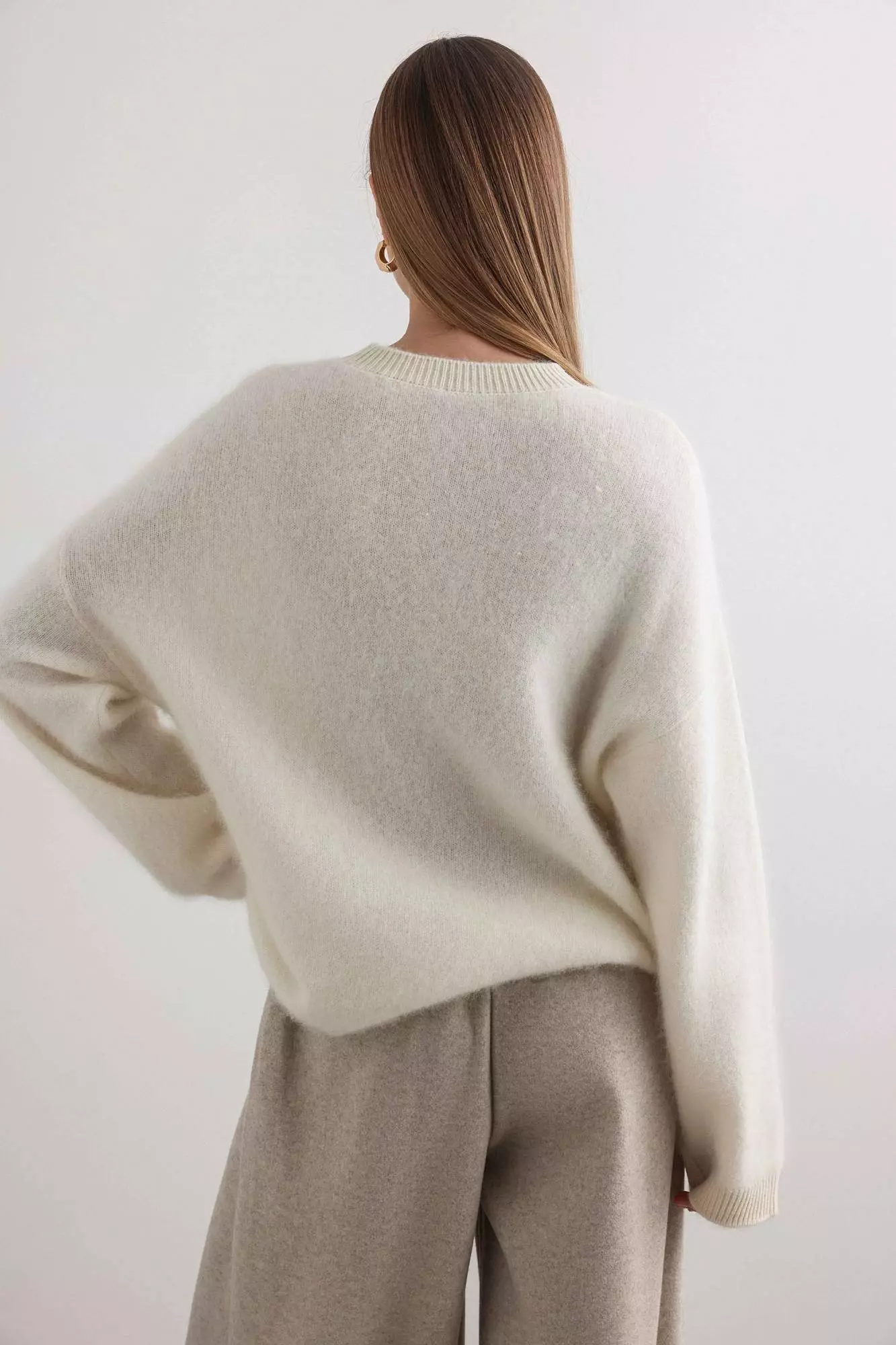 Свитер (onesize (42-46RU), молочный). Избражение № 5