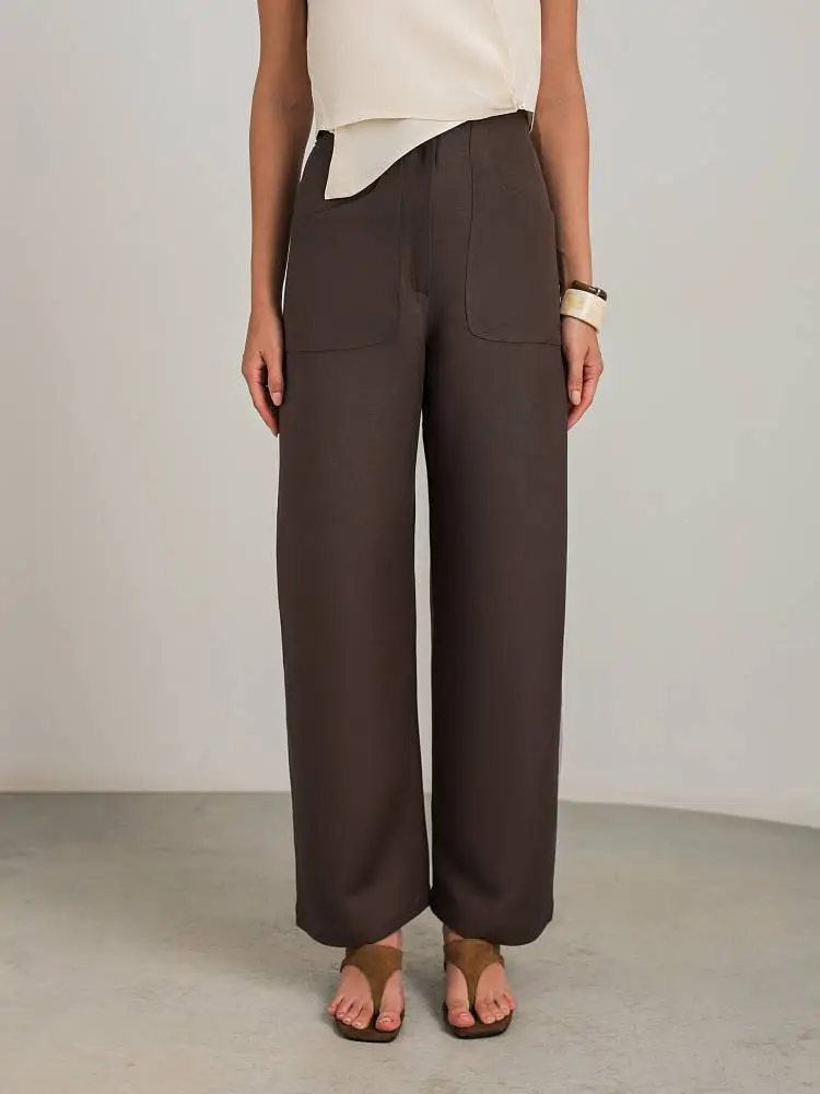 Брюки (S (42RU), коричневый). Изображение № 1