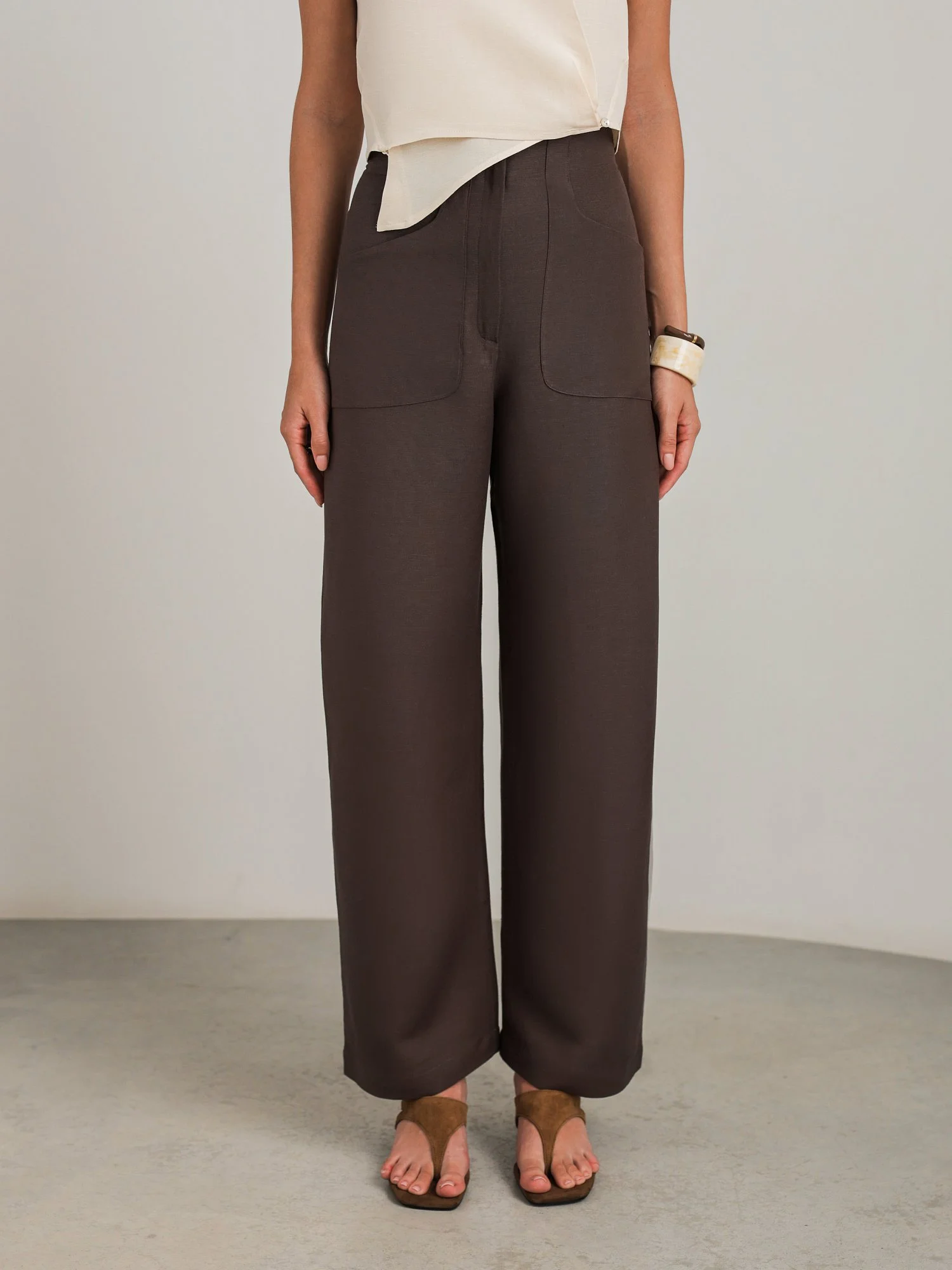 Брюки (S (42RU), коричневый). Избражение № 1