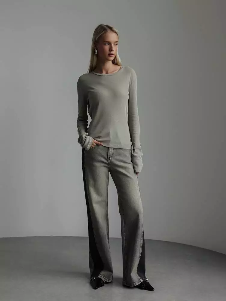 лонгслив (onesize (42-46RU), серая олива). Изображение № 2