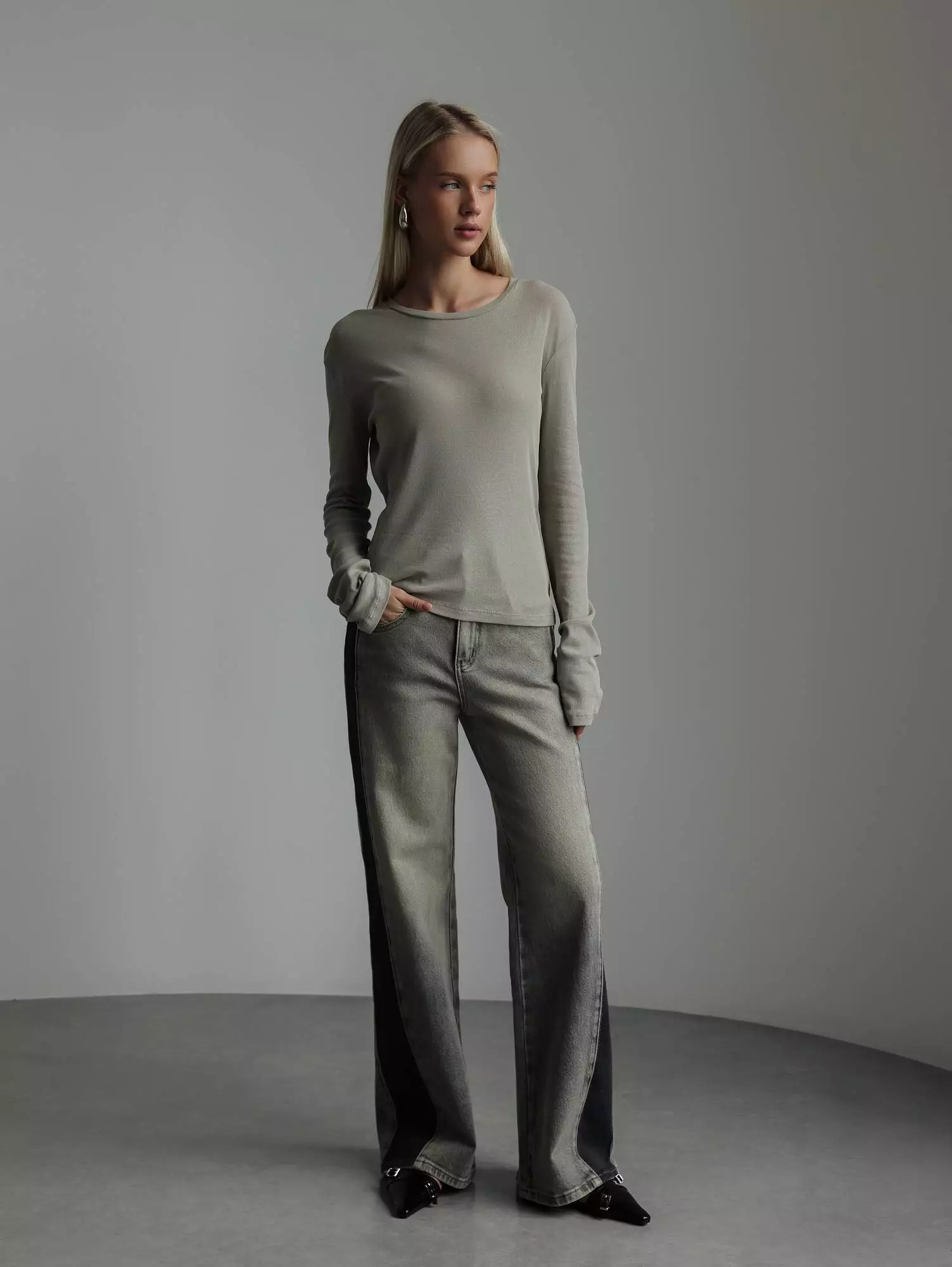 лонгслив (onesize (42-46RU), серая олива). Избражение № 2