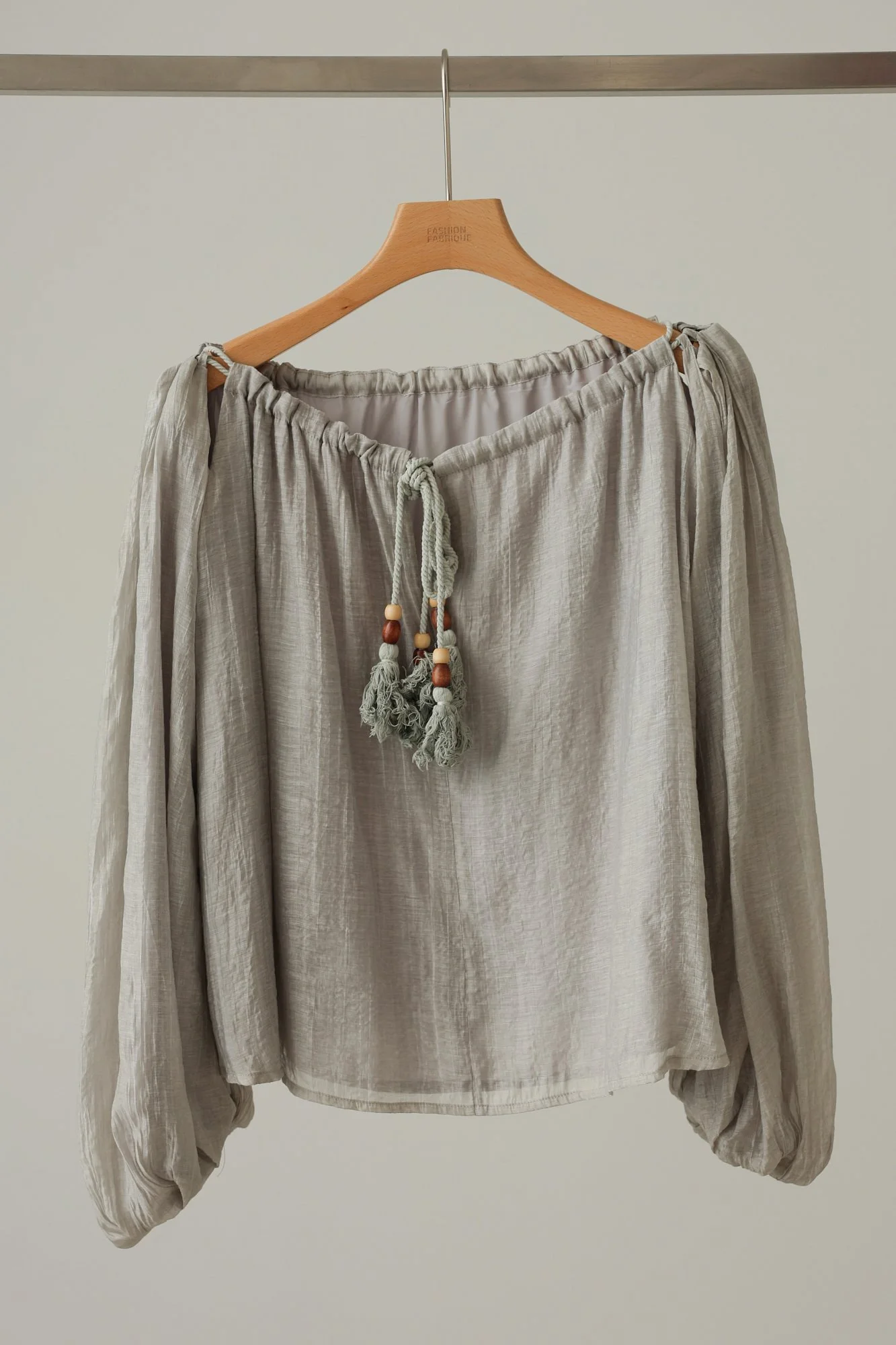 Блуза (onesize (42-46RU) жемчужно-серый). Избражение № 1