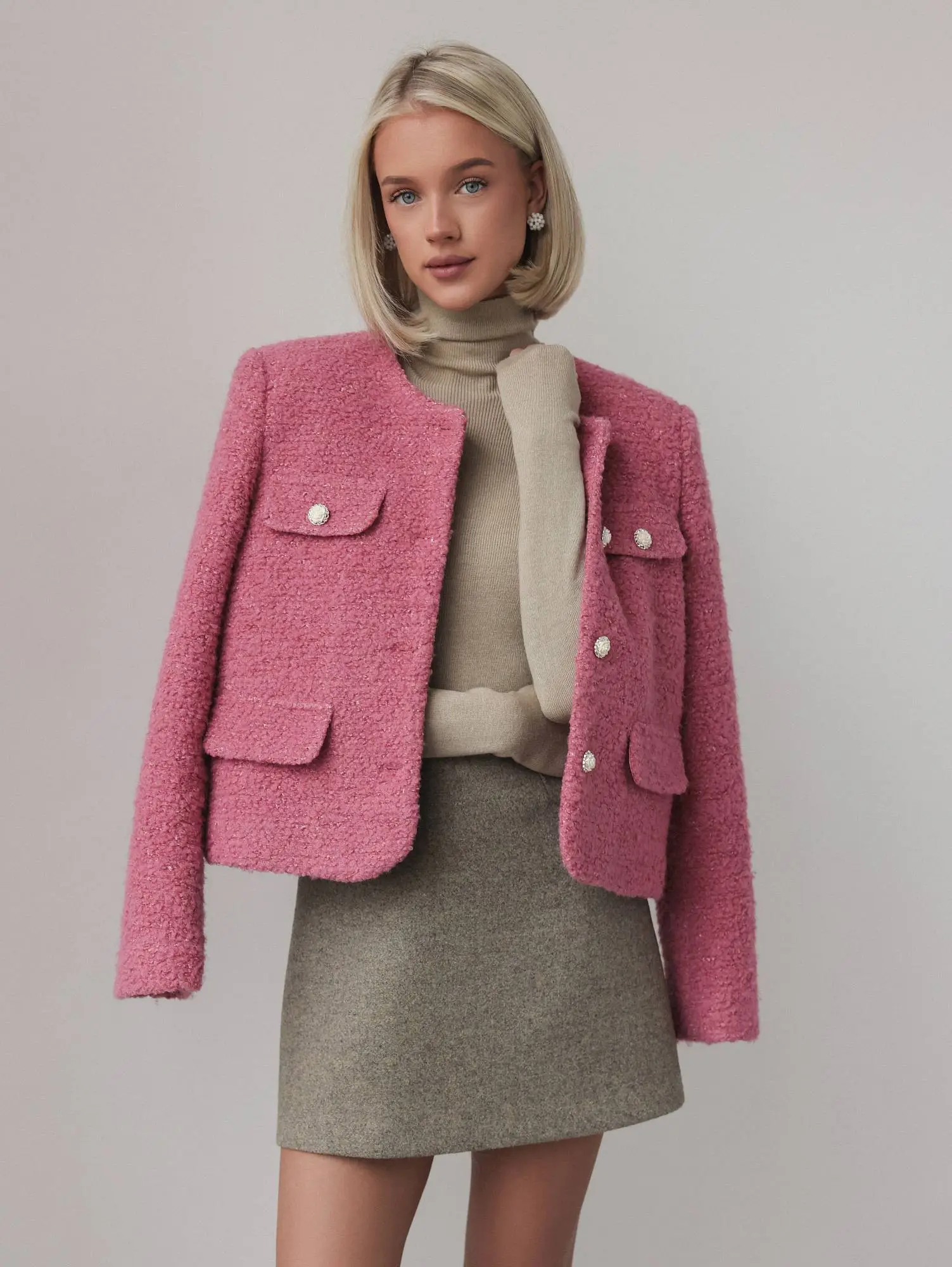 Жакет (M (44RU), розовая пастель). Избражение № 3