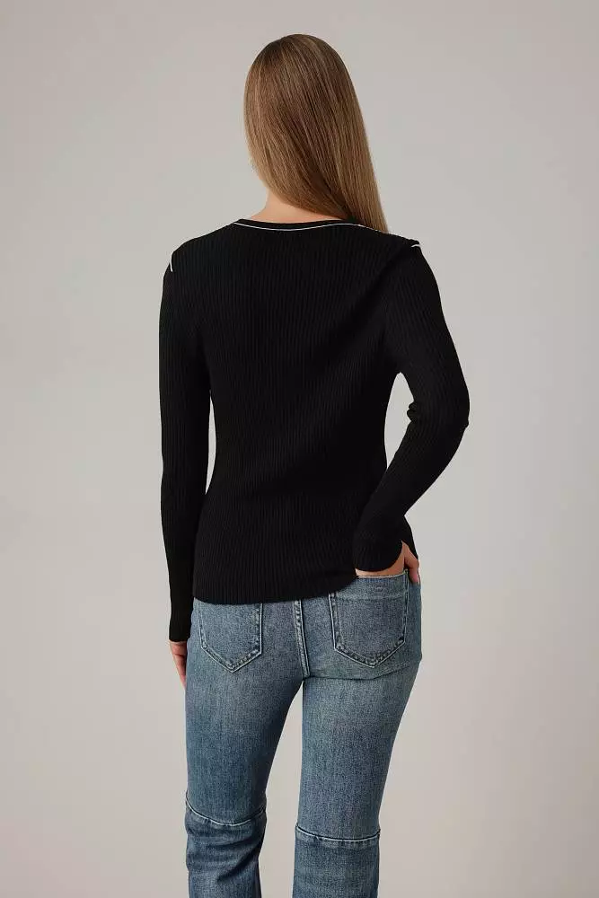 Лонгслив (onesize (42-46RU), чёрный). Изображение № 5