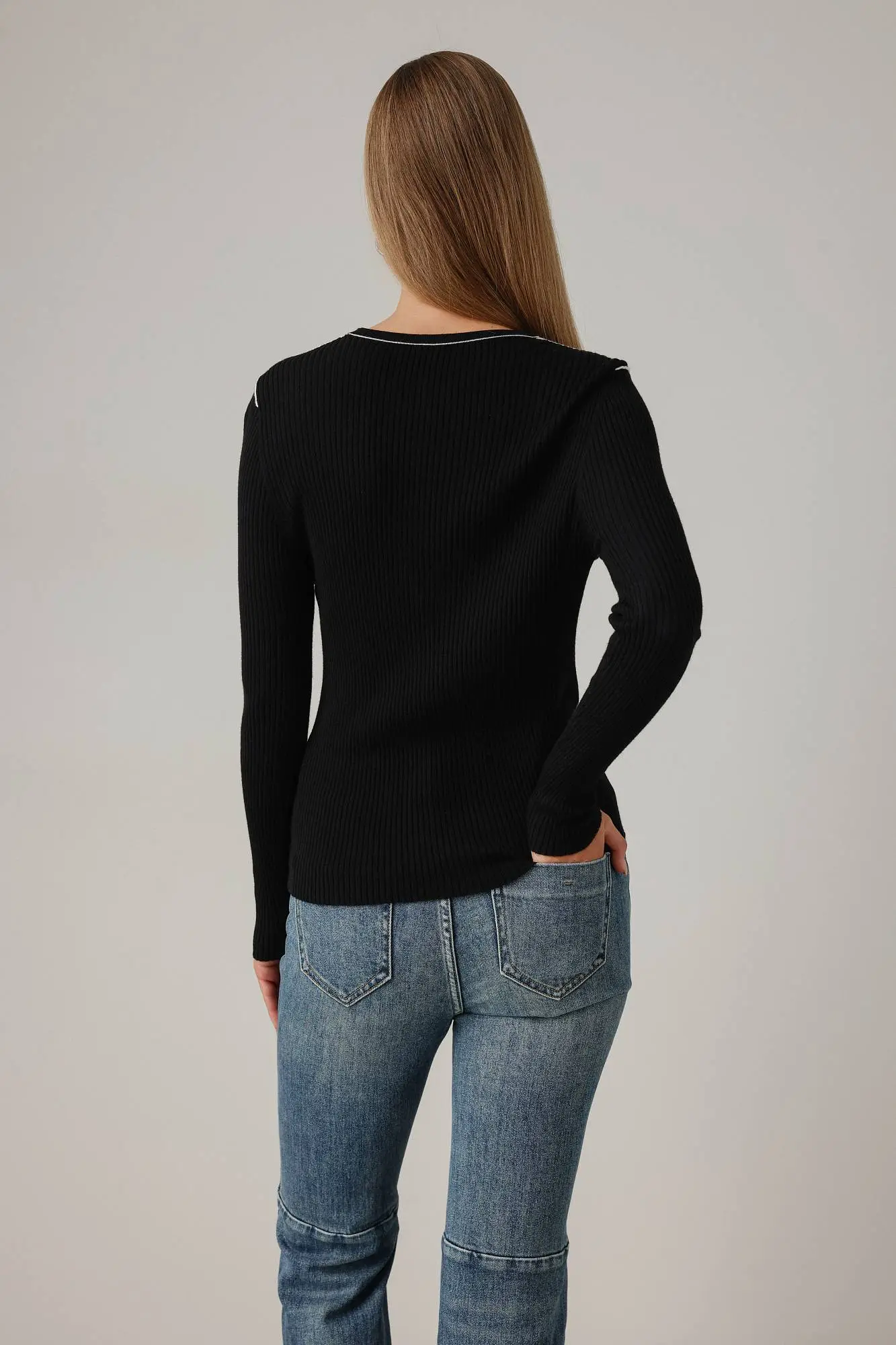 Лонгслив (onesize (42-46RU), чёрный). Избражение № 5