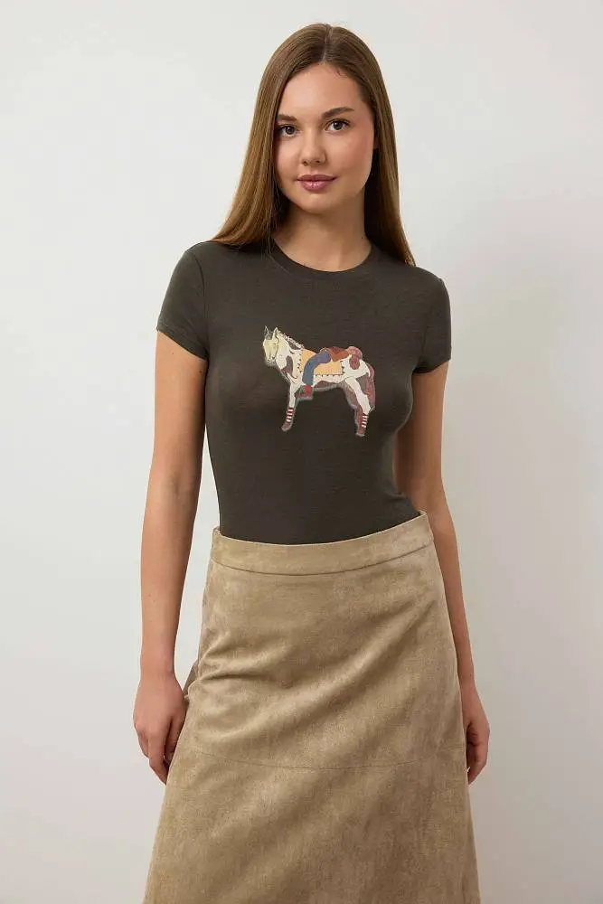 Футболка (L (46RU), хаки). Изображение № 1