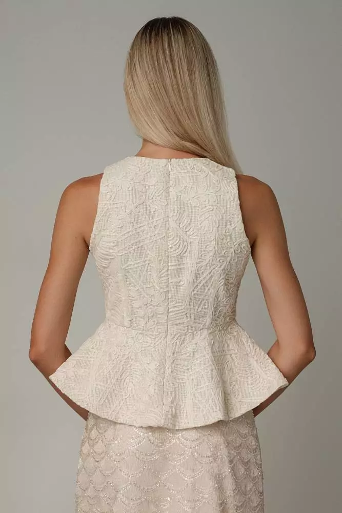 Топ (L (46RU), светло-бежевый). Изображение № 5