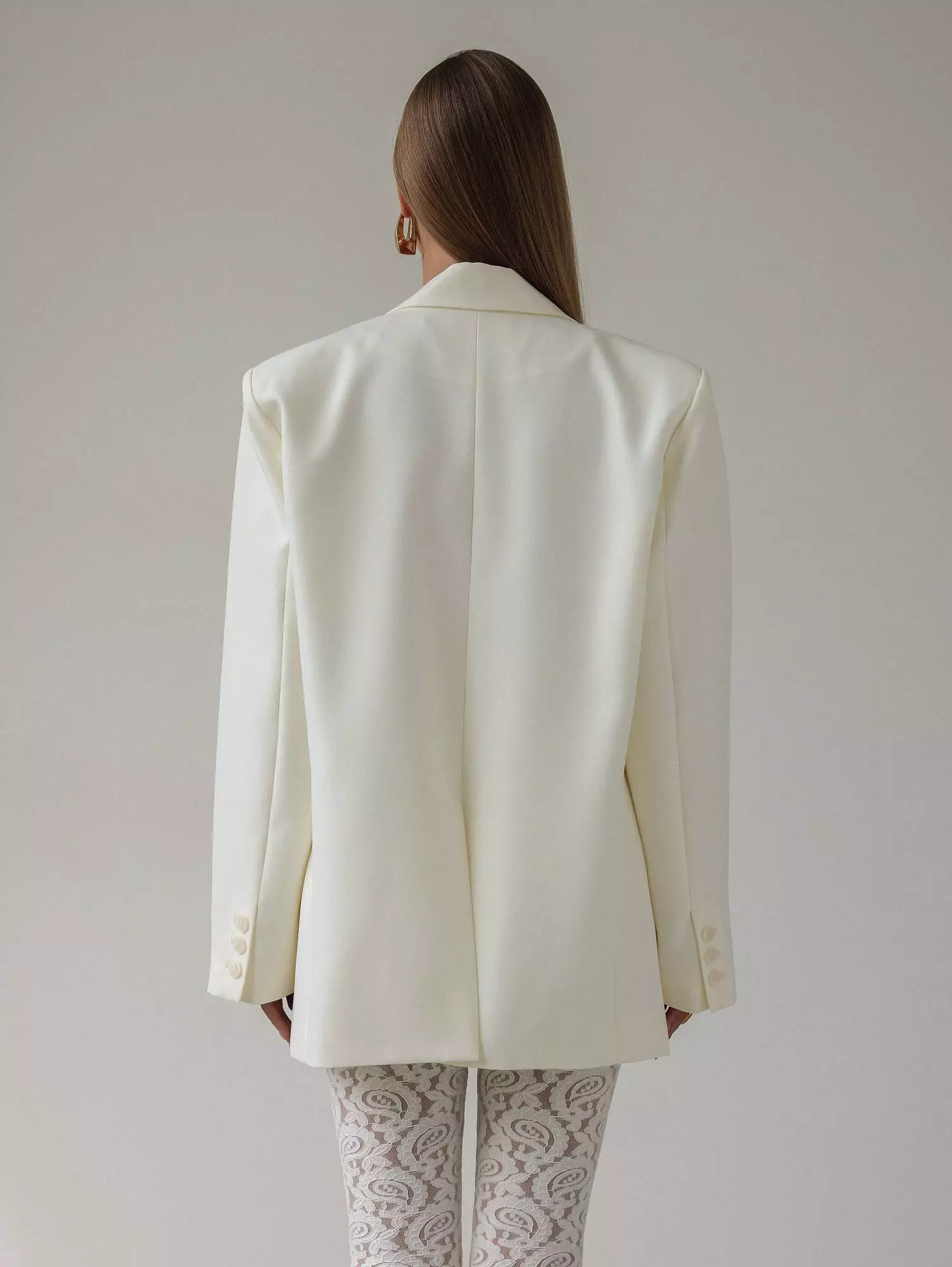 Пиджак (M (44RU), молочный). Избражение № 5