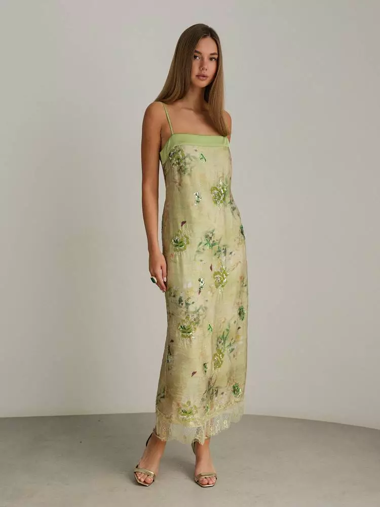 Платье (S (42RU), оливковый). Изображение № 1