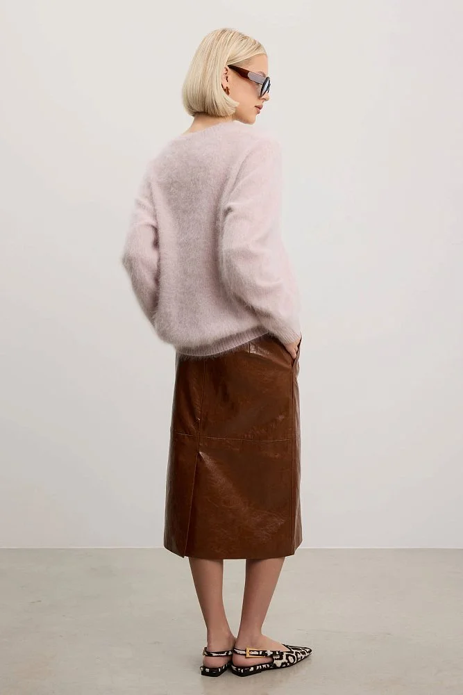 Свитер (onesize (42-46RU), пудровый). Изображение № 5