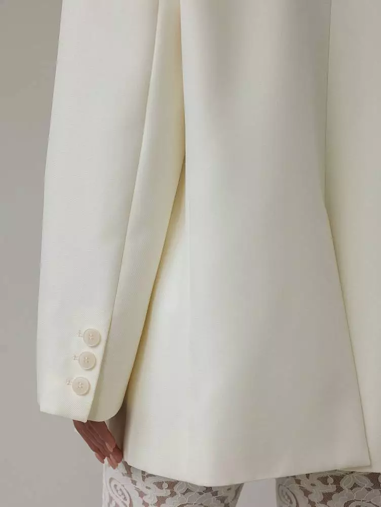 Пиджак (M (44RU), молочный). Изображение № 6