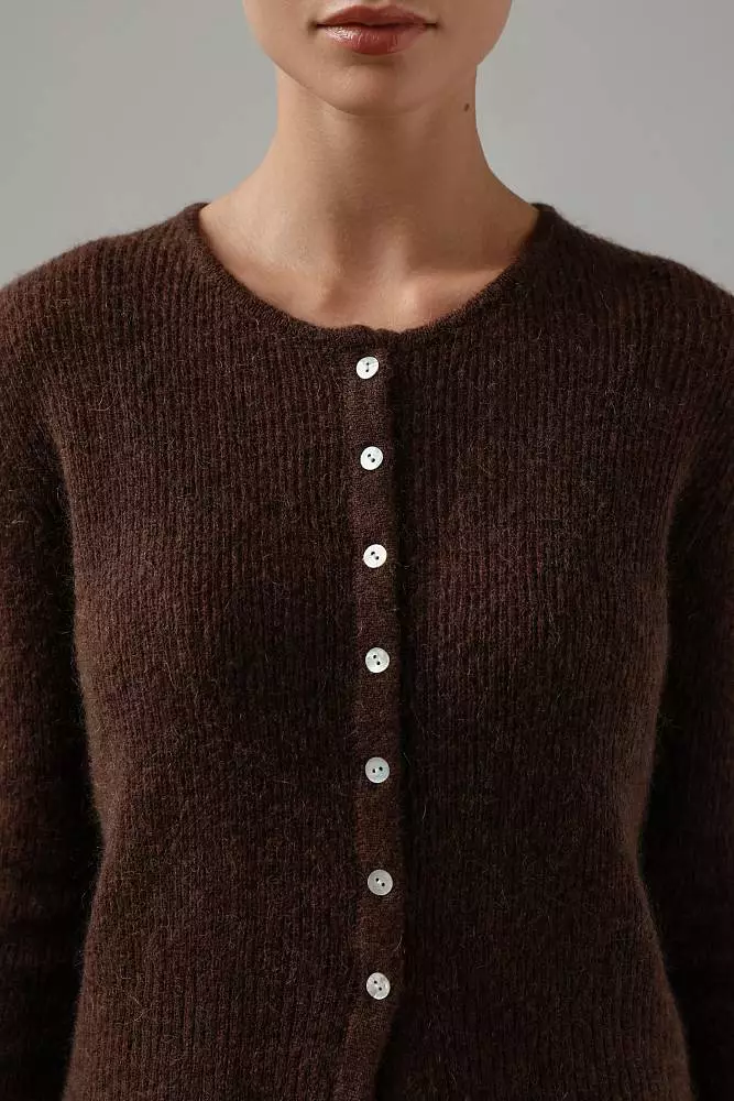 Кардиган (onesize (42-46RU), коричневый). Изображение № 3