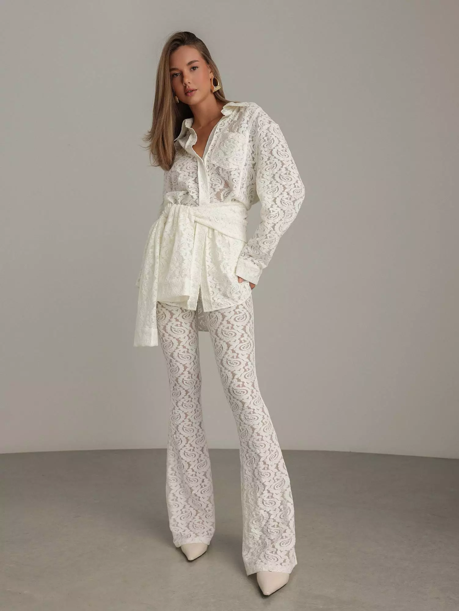 Брюки (L (46RU), молочный). Избражение № 1