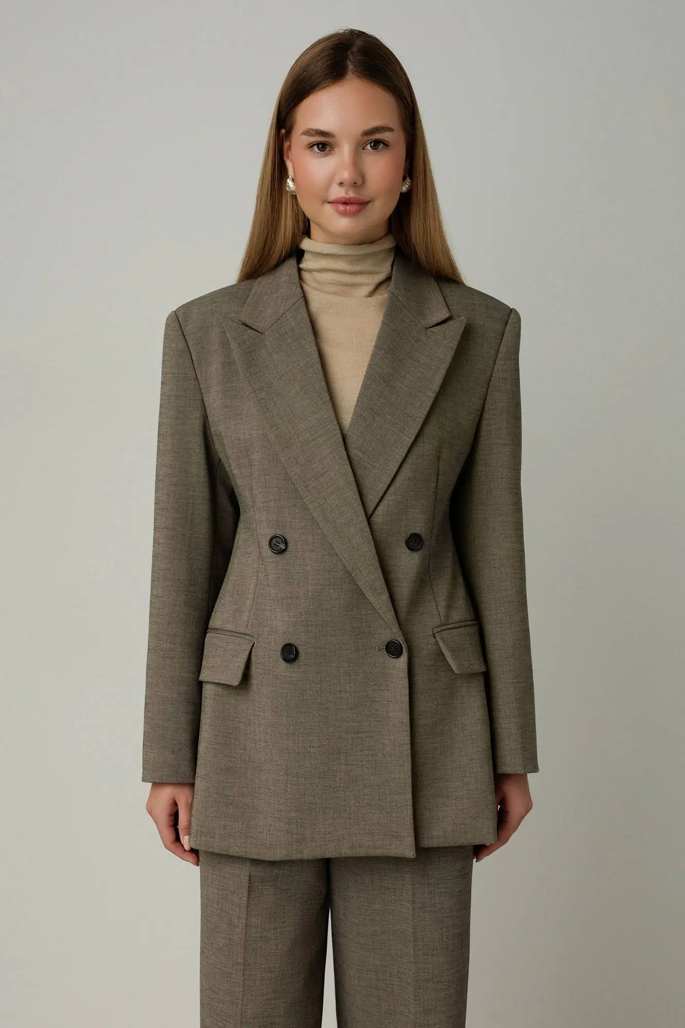 Пиджак (M (44RU), светло-коричневый). Избражение № 1