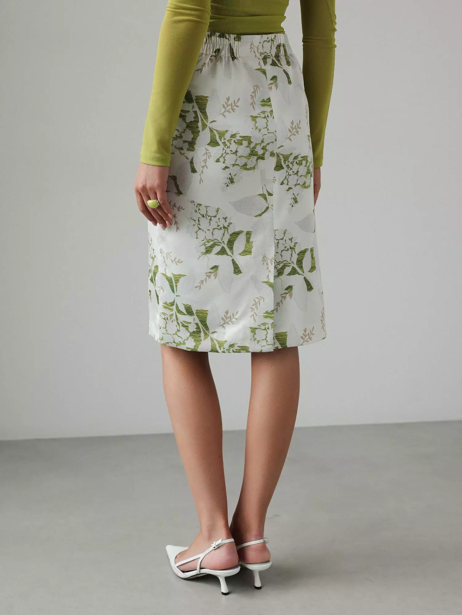 Юбка  (S (42RU), серая олива). Избражение № 5