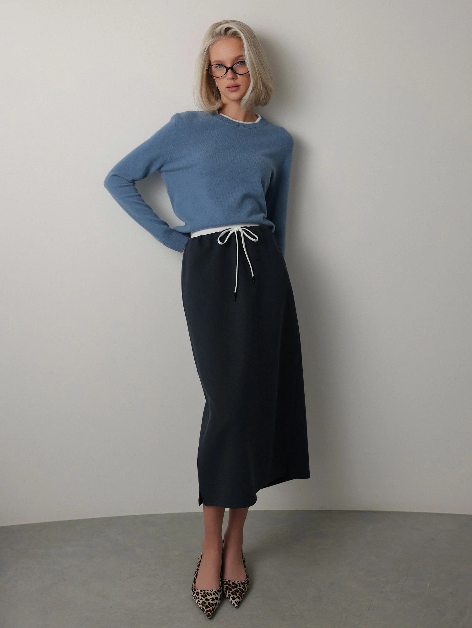 Юбка (M (44), тёмно-синий). Избражение № 2