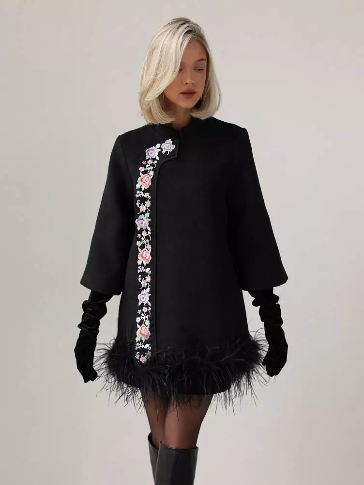 Пальто (M (44RU) чёрный). Изображение № 2