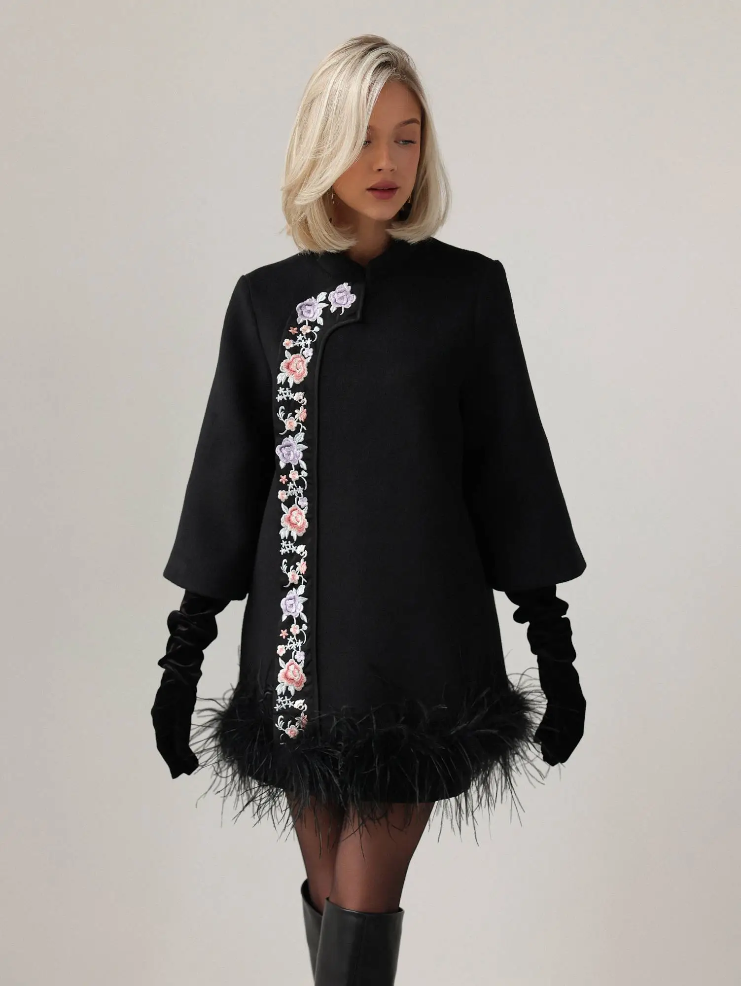 Пальто (M (44RU) чёрный). Избражение № 2