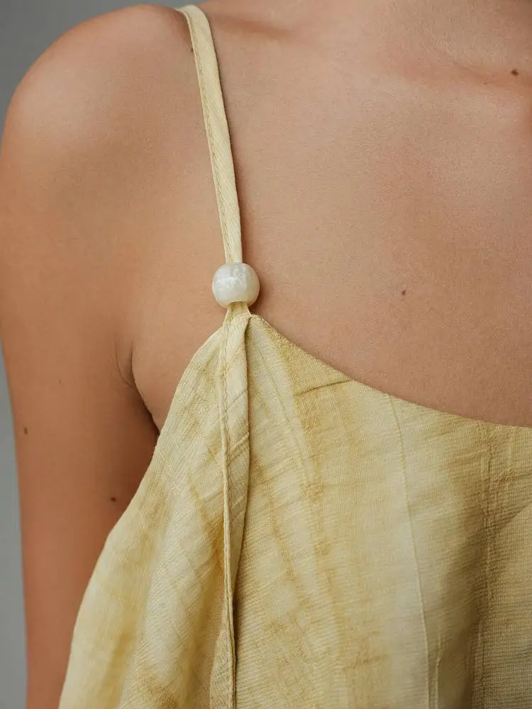 Платье (S (42RU), светло-горчичный). Изображение № 3