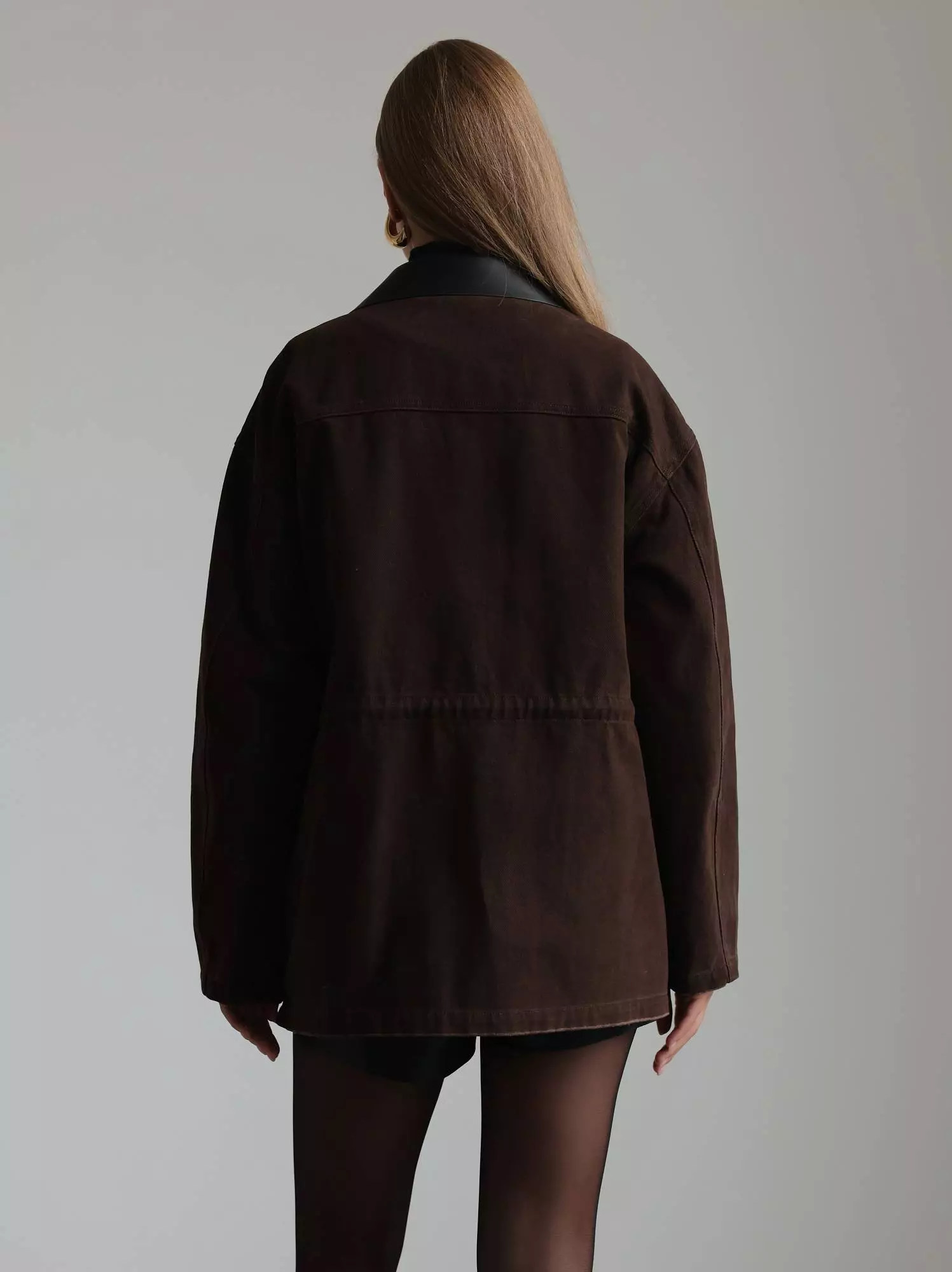 Куртка (S (42), тёмно-коричневый). Избражение № 5