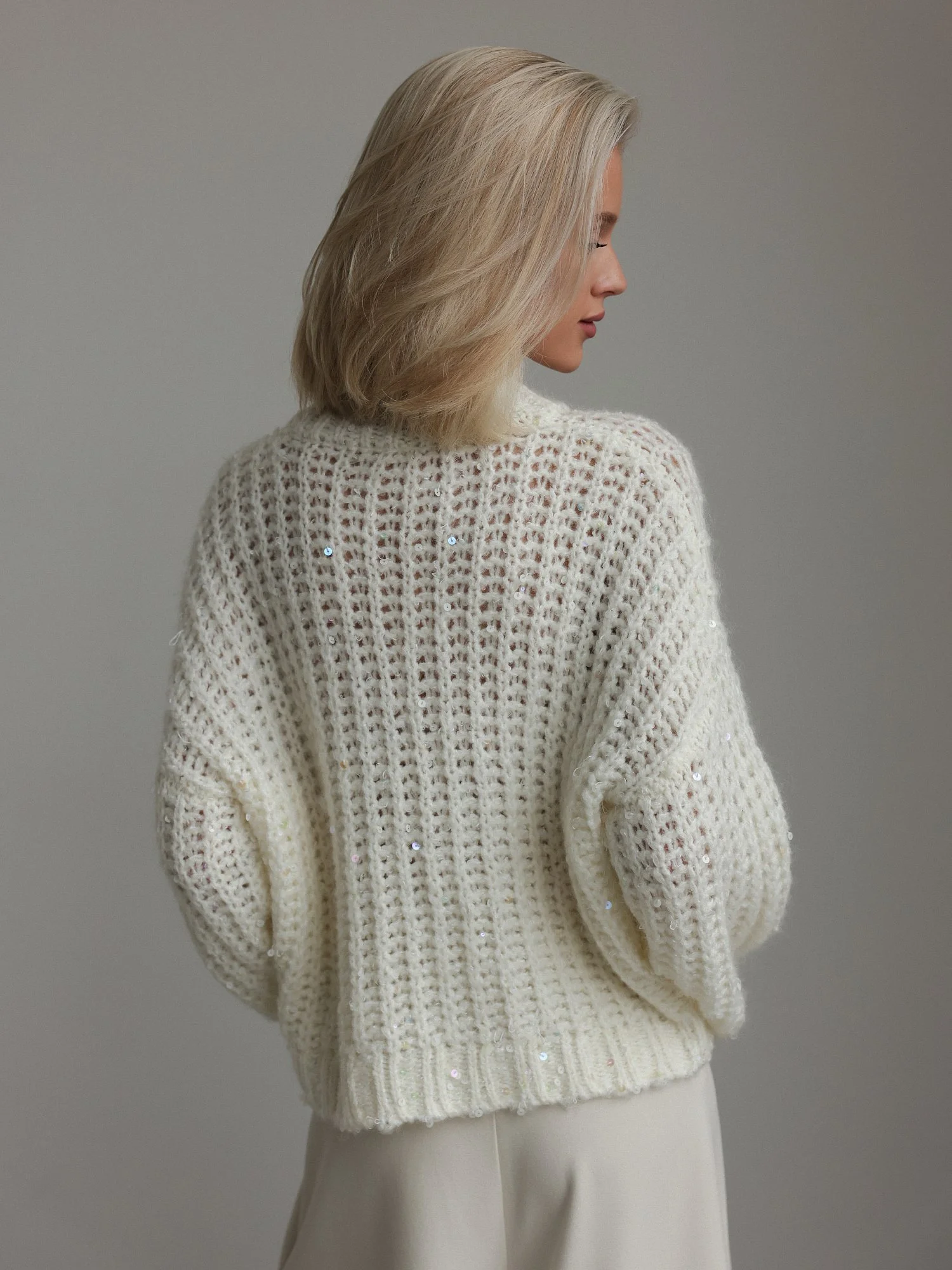 Свитер (M (44), молочный). Избражение № 6