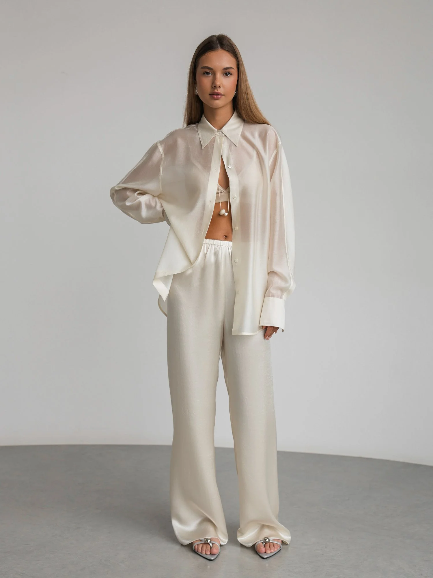 Брюки (S (42RU), шампань). Избражение № 1