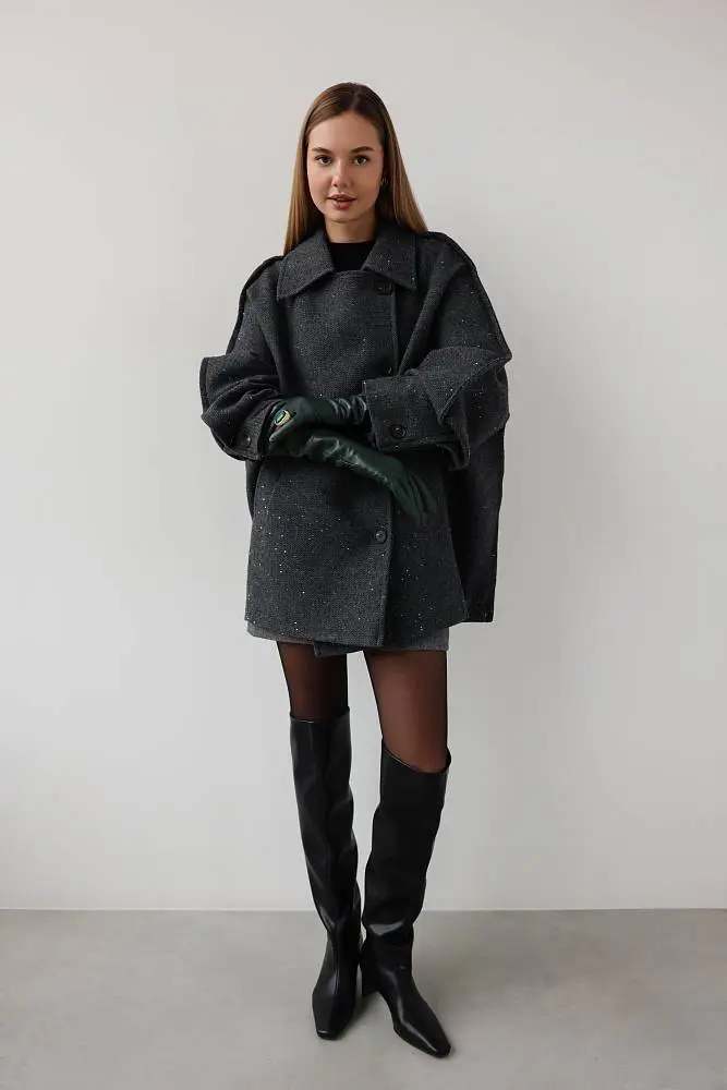 Пальто (M (44RU), графитовый). Изображение № 1