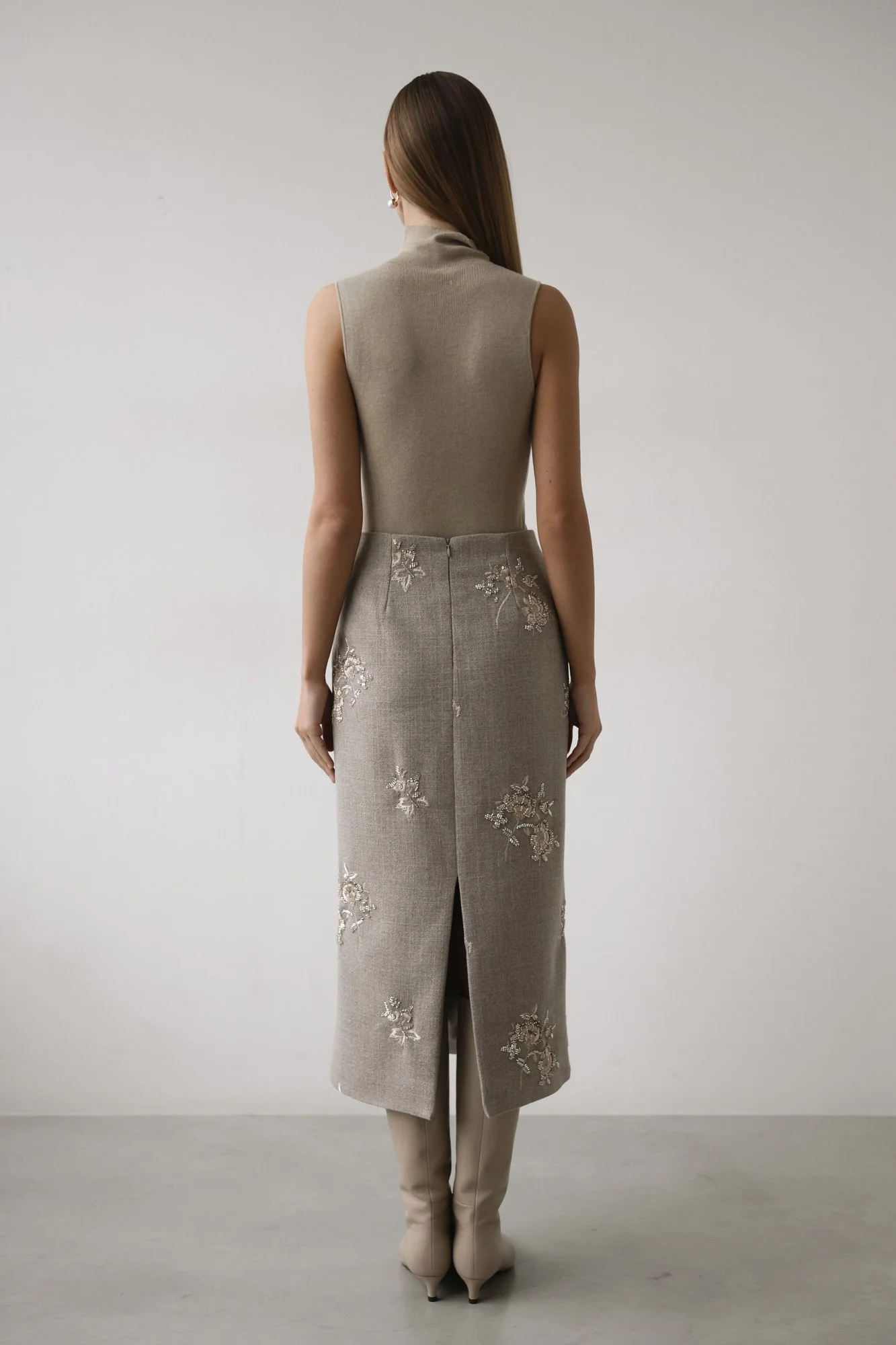 Юбка (S (42RU), бежевый). Избражение № 4