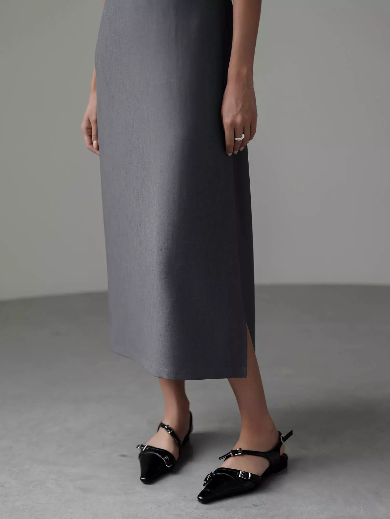 Платье (S (42), серый). Избражение № 4