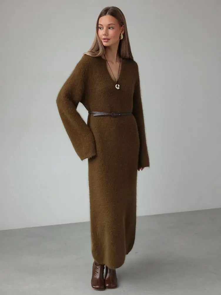 Платье  (onesize (42-46RU), болотный). Изображение № 1