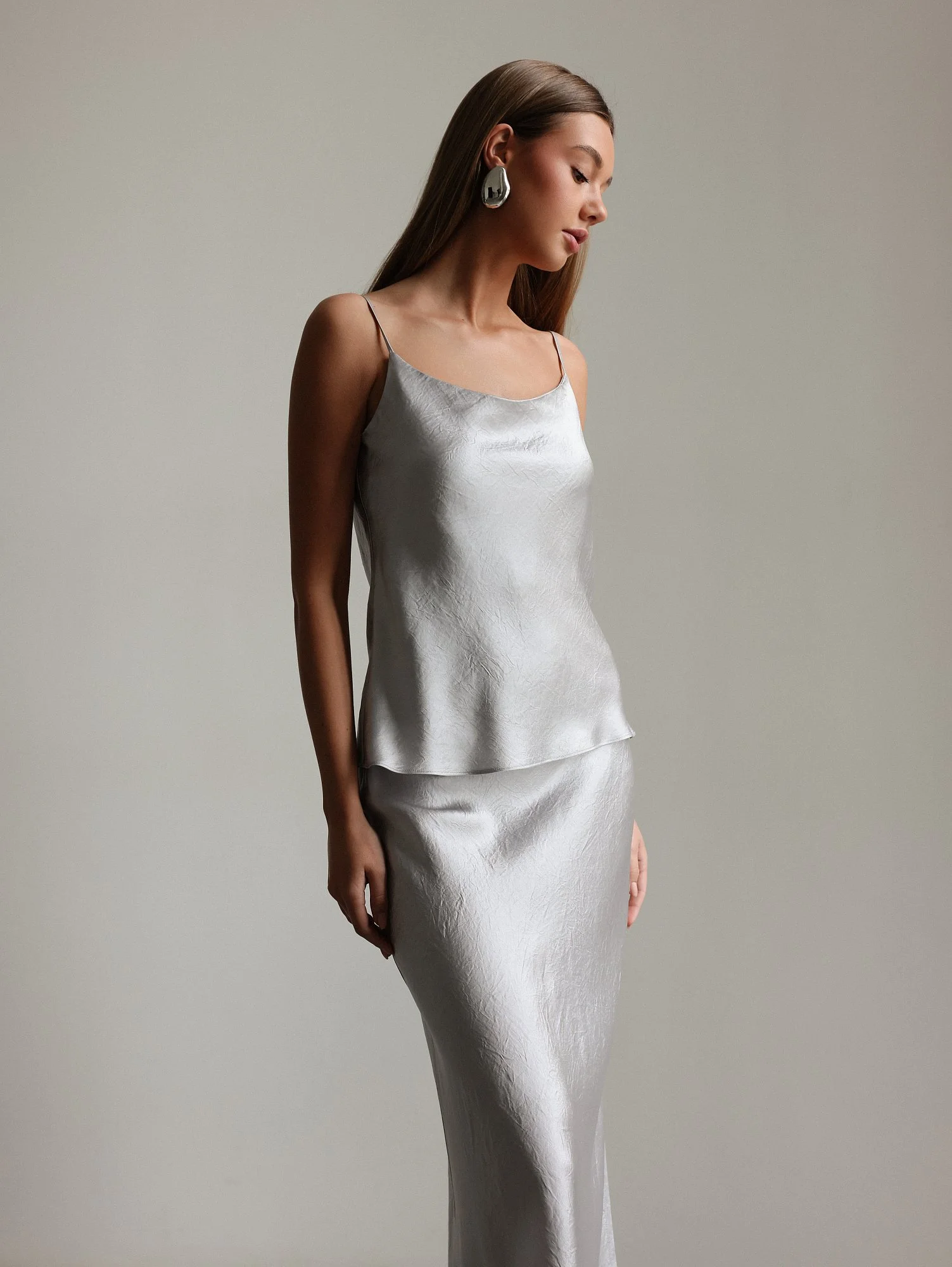 Топ (M (44RU), светло-серый). Избражение № 3