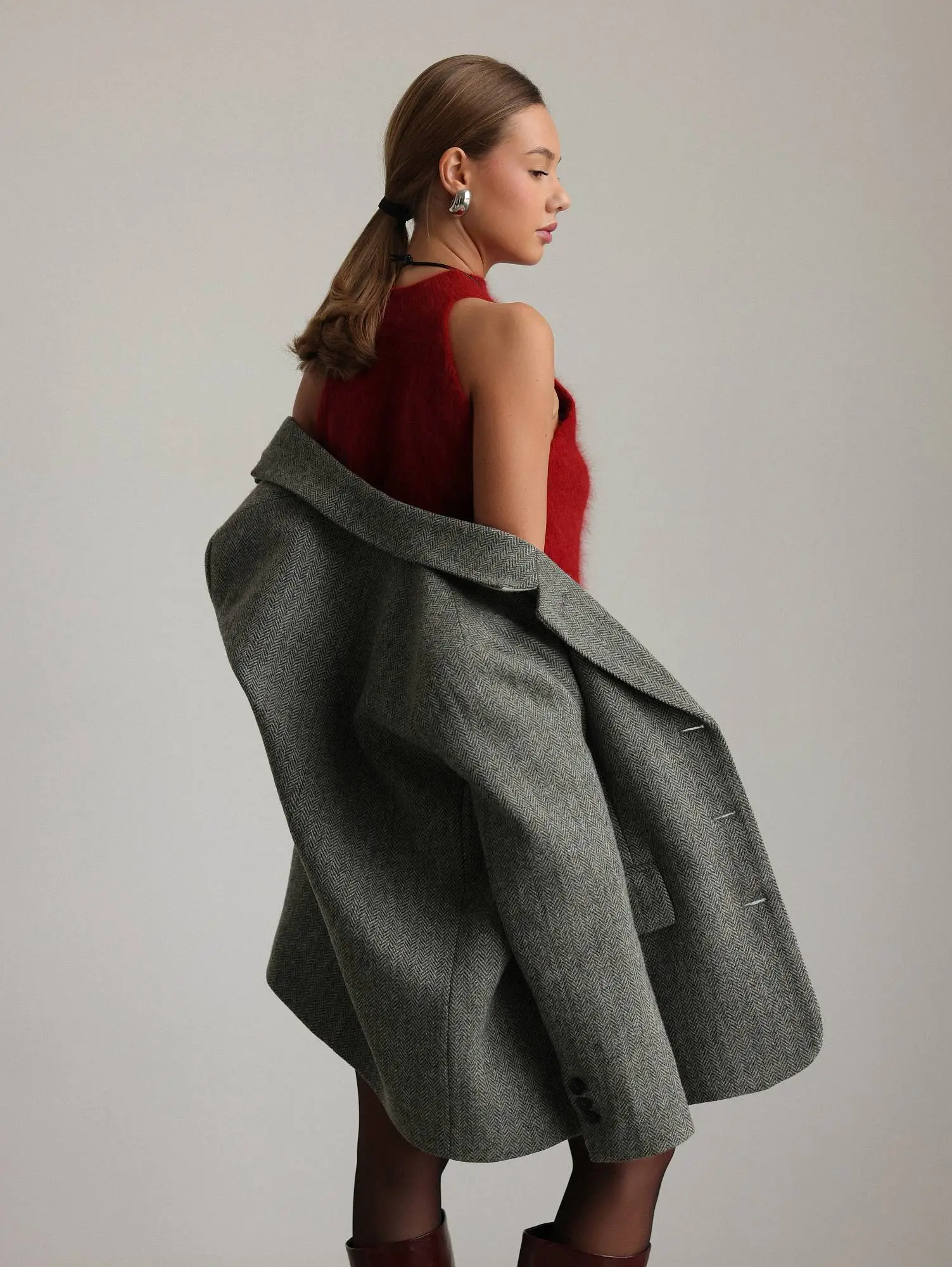 Пиджак (onesize (42-46RU), серый). Избражение № 5