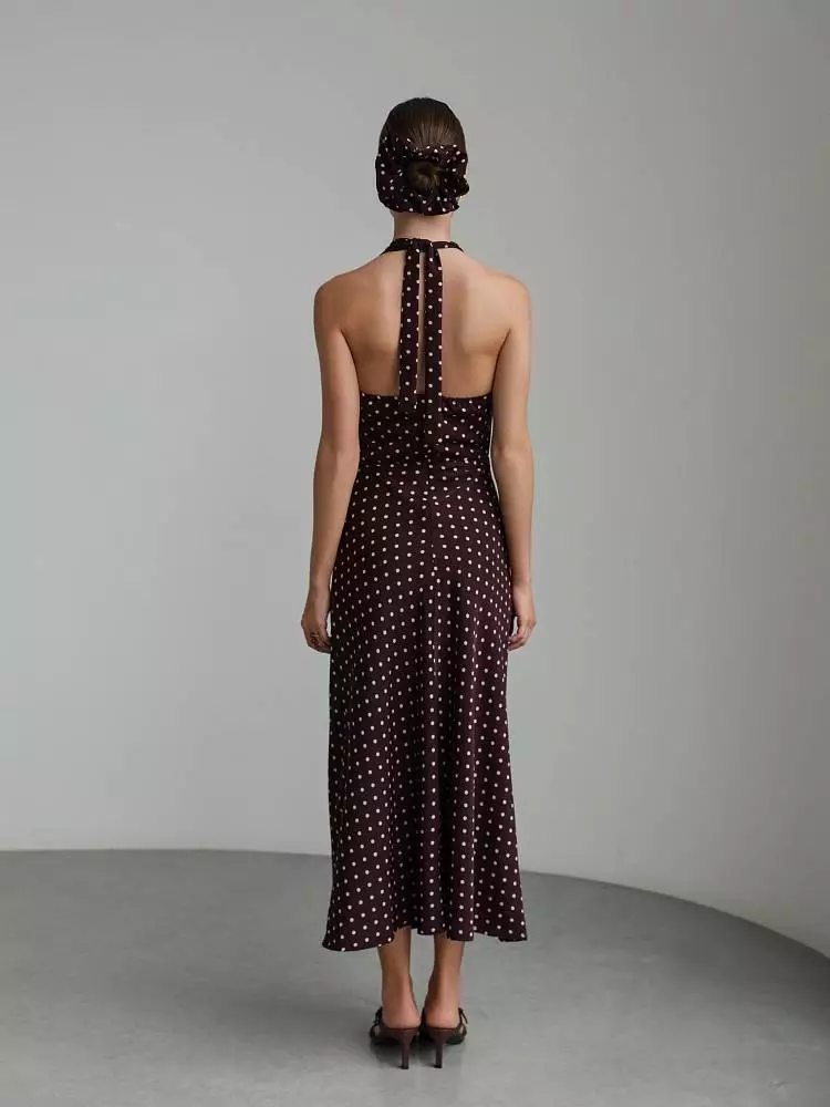 Платье (L (46RU), бордово-коричневый). Изображение № 5