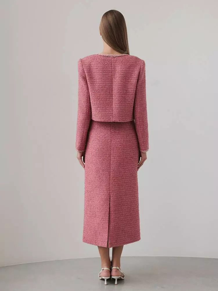 Костюм: юбка и жакет (L (46RU), розовый). Изображение № 5