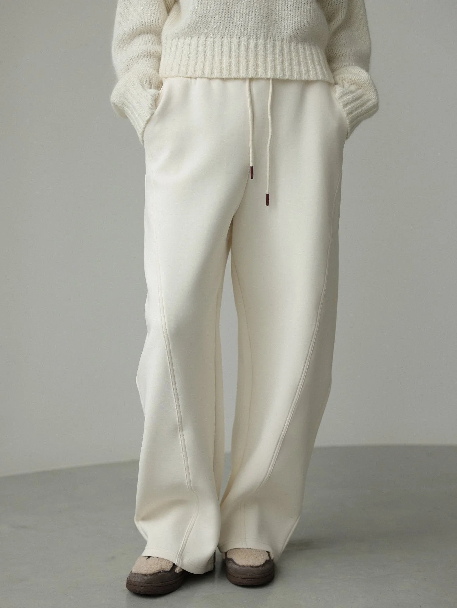 Брюки (M (44RU), молочный). Избражение № 2