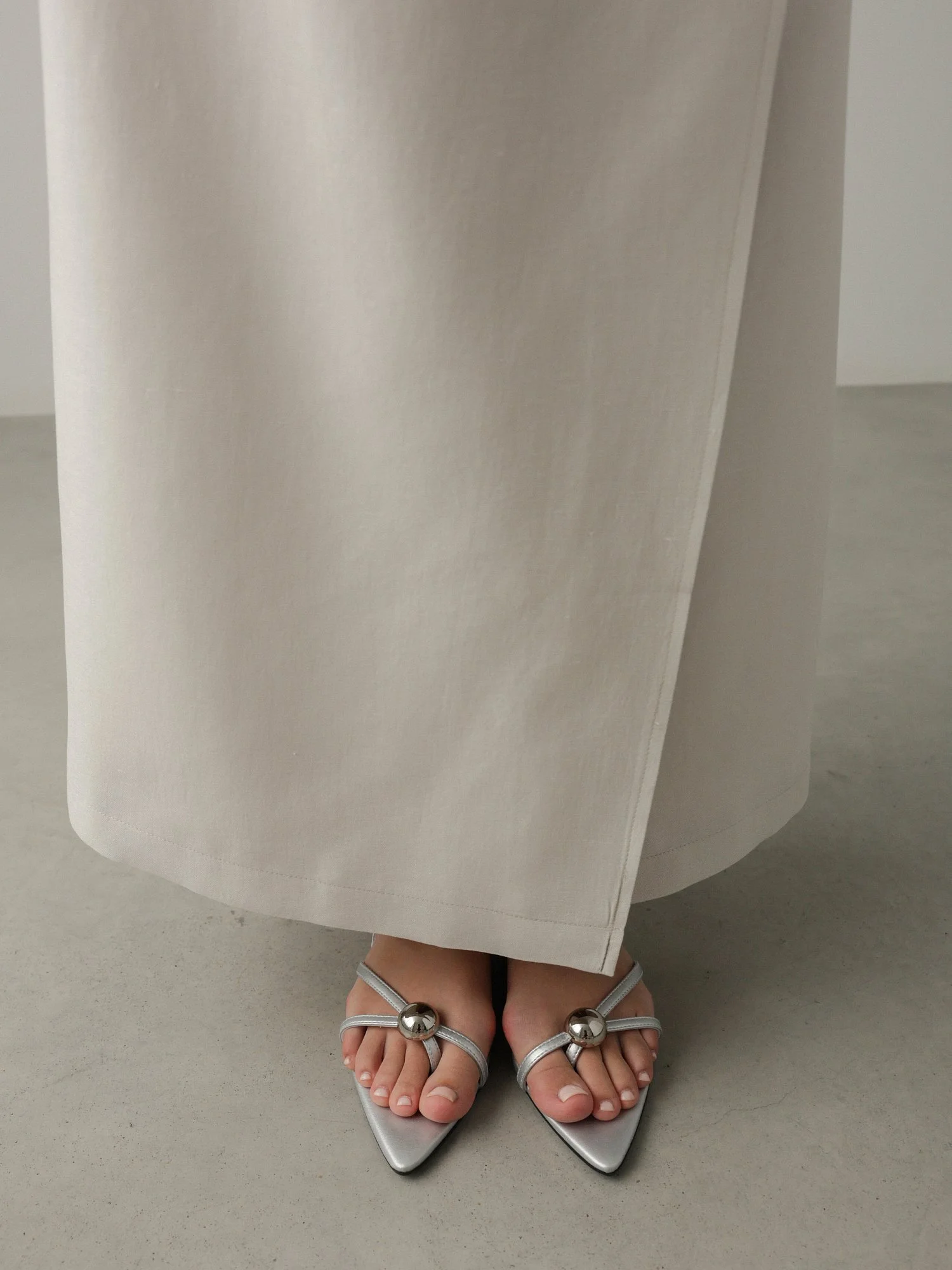 Босоножки (36, серебристый). Избражение № 4