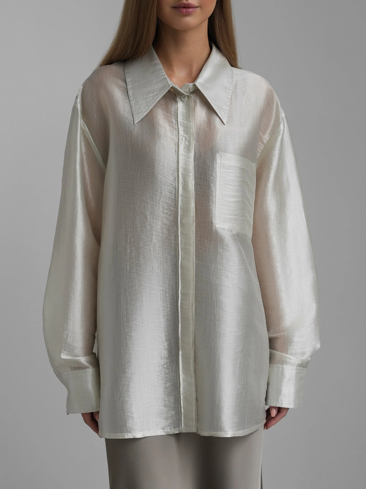 Рубашка (onesize (42-46RU), серая олива). Избражение № 1