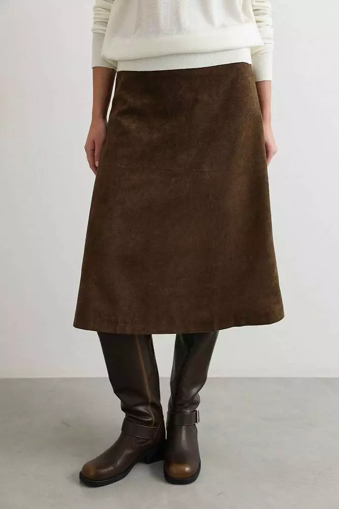 Юбка (L (46RU), коричневый). Изображение № 4