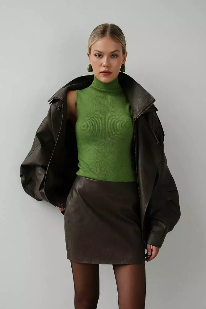 Юбка (M (44RU), серо-коричневый). Изображение № 1