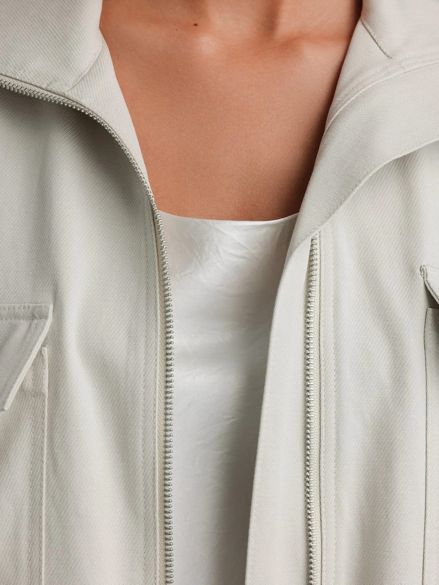 Куртка (oversize, светло-серый). Изображение № 4
