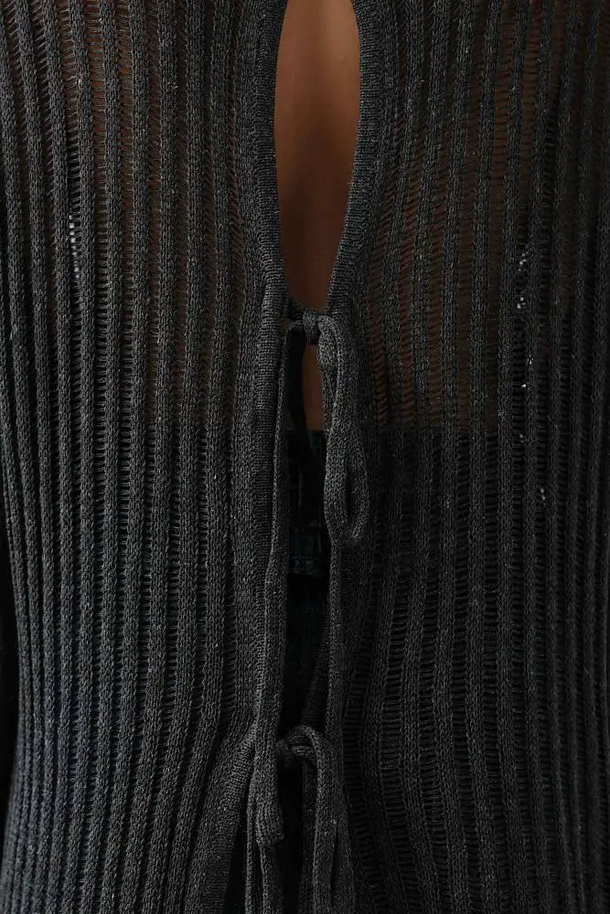 свитер (oversize, тёмно-серый). Изображение № 3