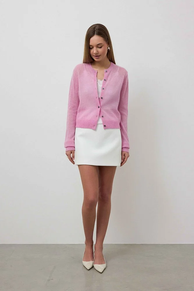 Кардиган (S (42RU), розовый). Изображение № 1