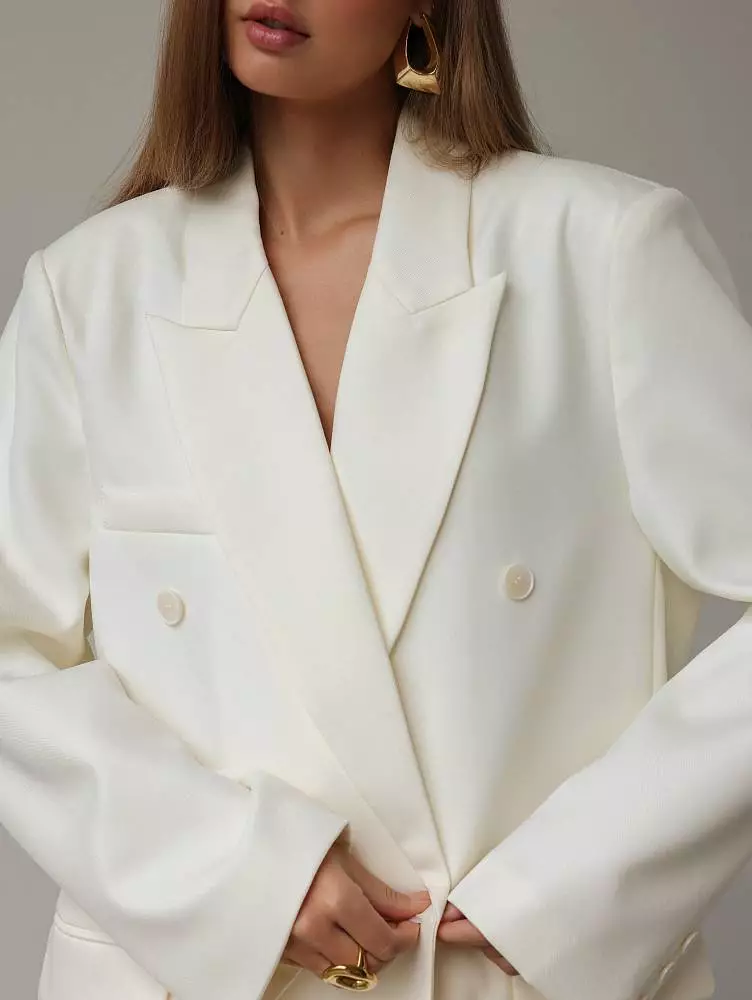 Пиджак (M (44RU), молочный). Изображение № 3