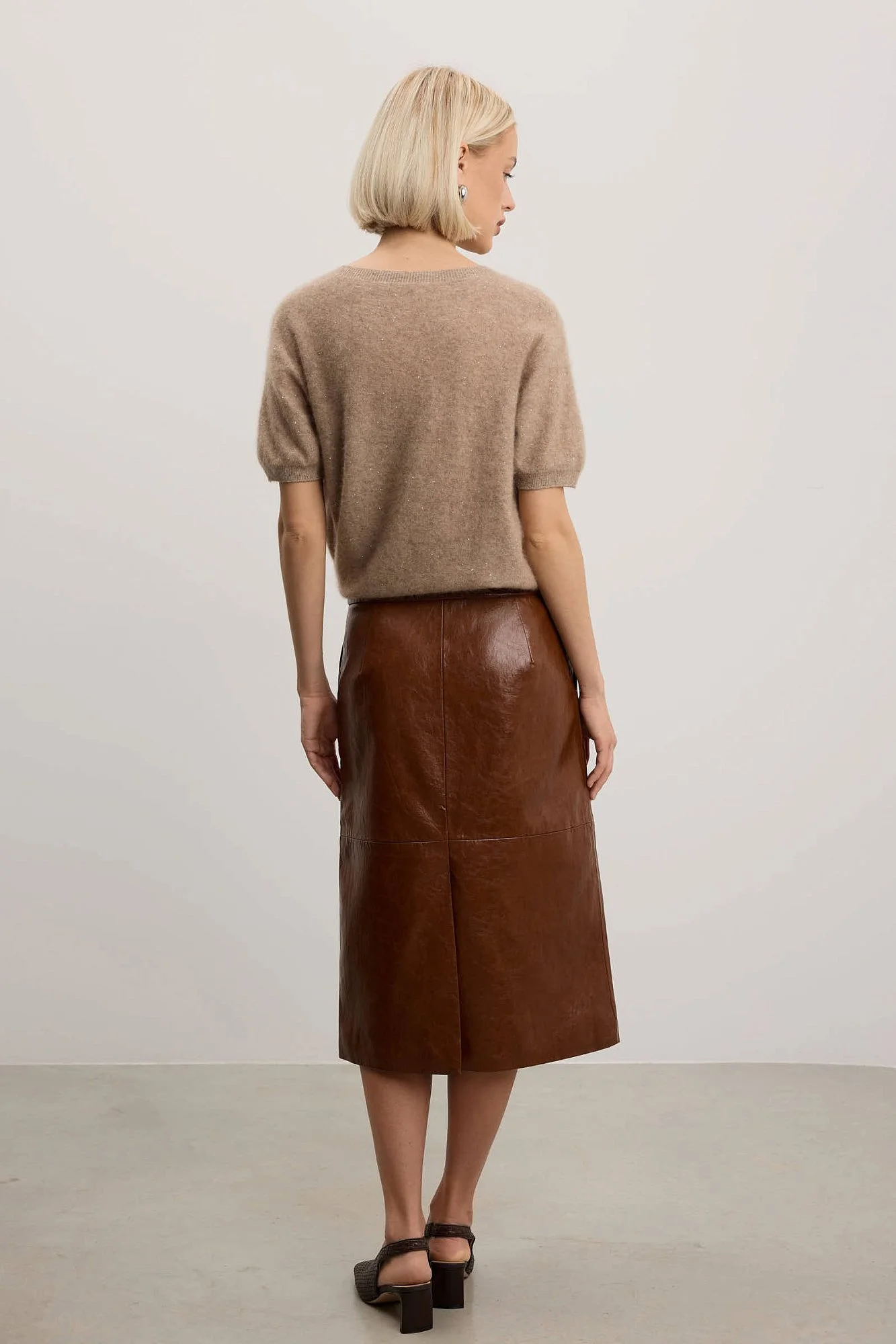 Джемпер (onesize (42-46RU), кофейный). Изображение № 4