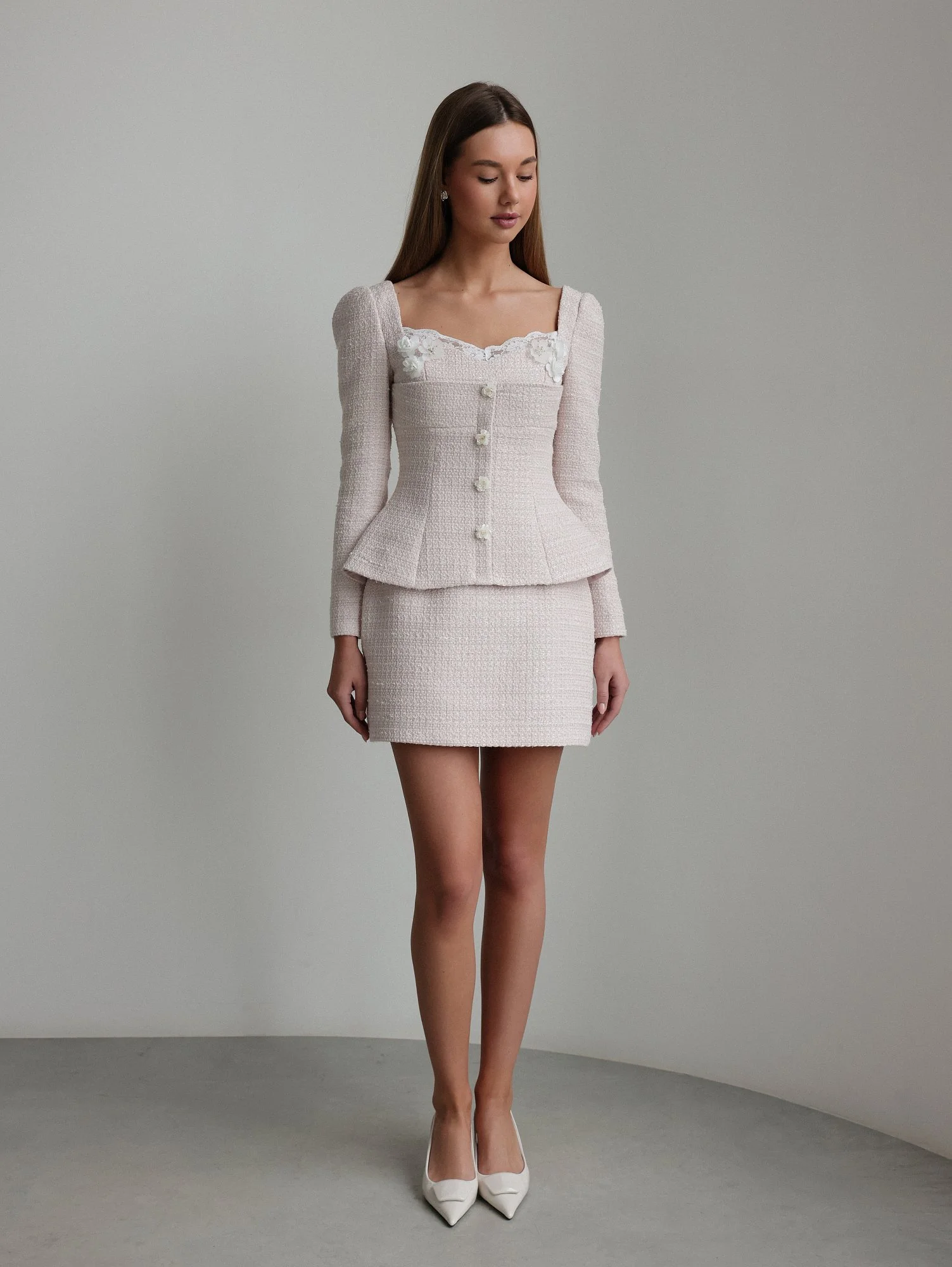 Платье (M (44RU), бледно-розовый). Избражение № 2