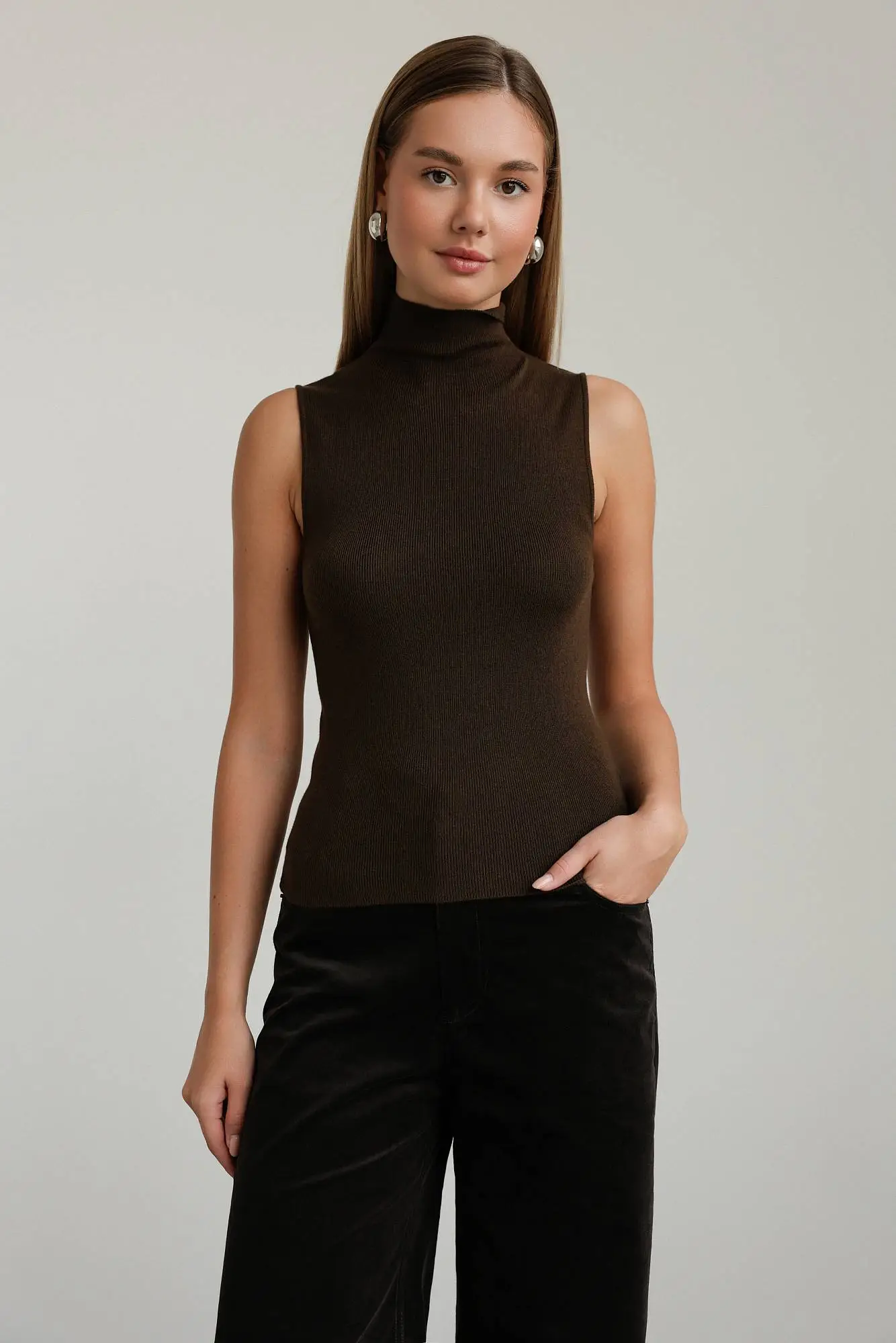 Топ (onesize (40-44RU), коричневый). Избражение № 1