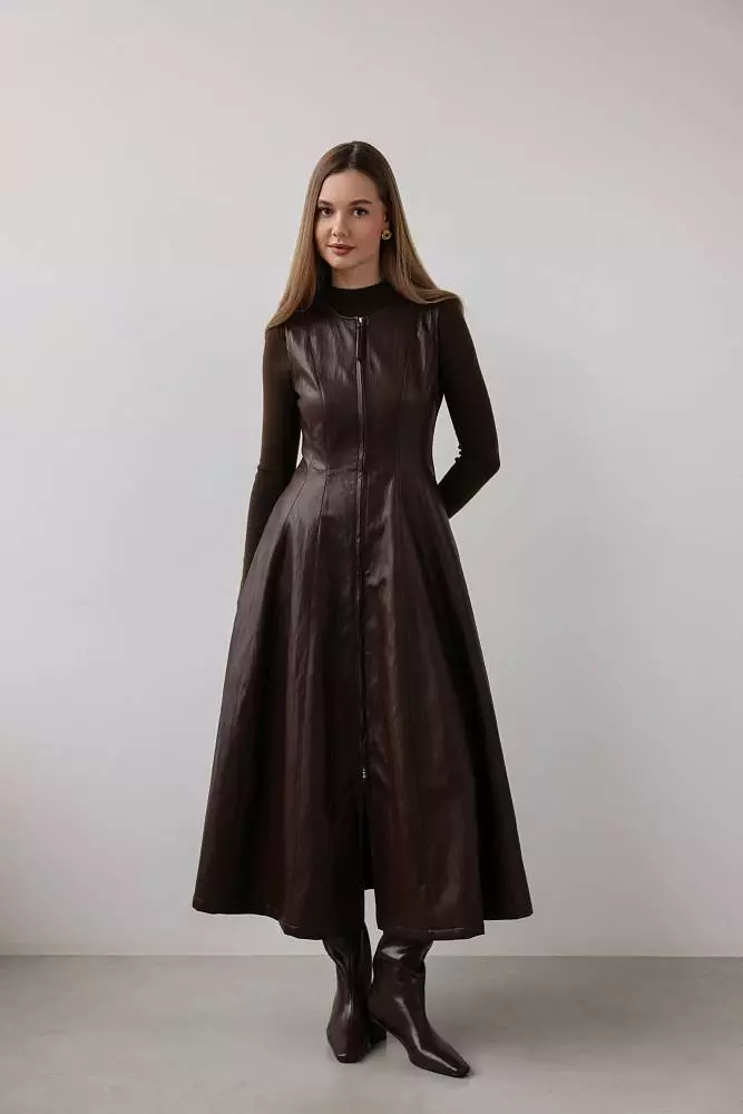 Платье  (S (42RU), шоколадный). Изображение № 1